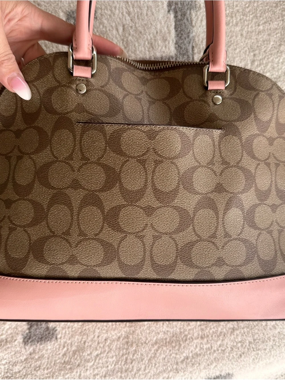 Coach sierra Dome Satchel with Pink Trim 2018
